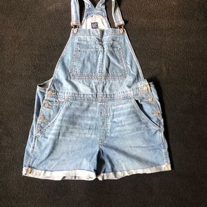 GAP overall shorts